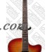 Oscar Schmidt Auditorium Acoustic/Electric Guitar, Spruce Top, Sunburst, Bundle W/Bag OACEFCS BAGPACK   